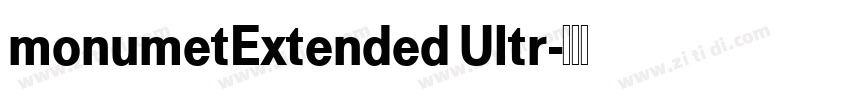 monumetExtended Ultr字体转换